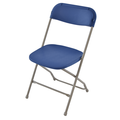 Atlas Commercial Products TitanPRO™ Plastic Folding Chair, Royal Blue PFC2RYLGRY